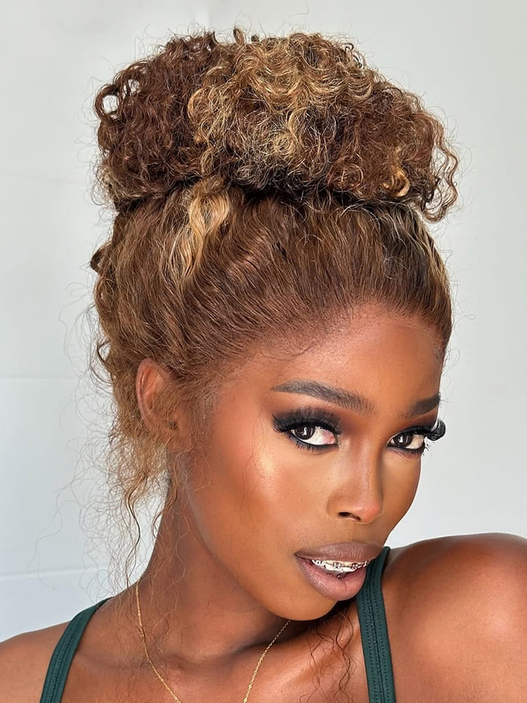 Highlight Honey Blonde 360 Lace Front Wig 