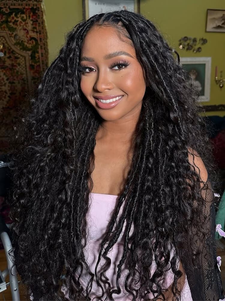 Deep Wave Braiding Human Hair Bulk