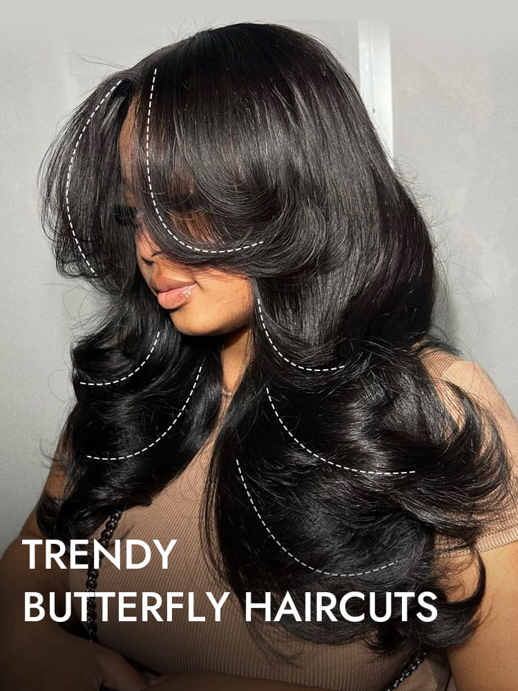 Butterfly Layers Body Wave 6x8 Lace Wig