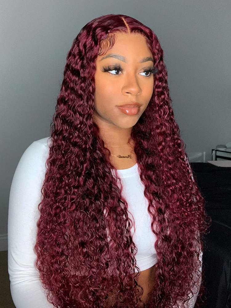 Deep Wave C Part 5x7 Lace Closure Wig