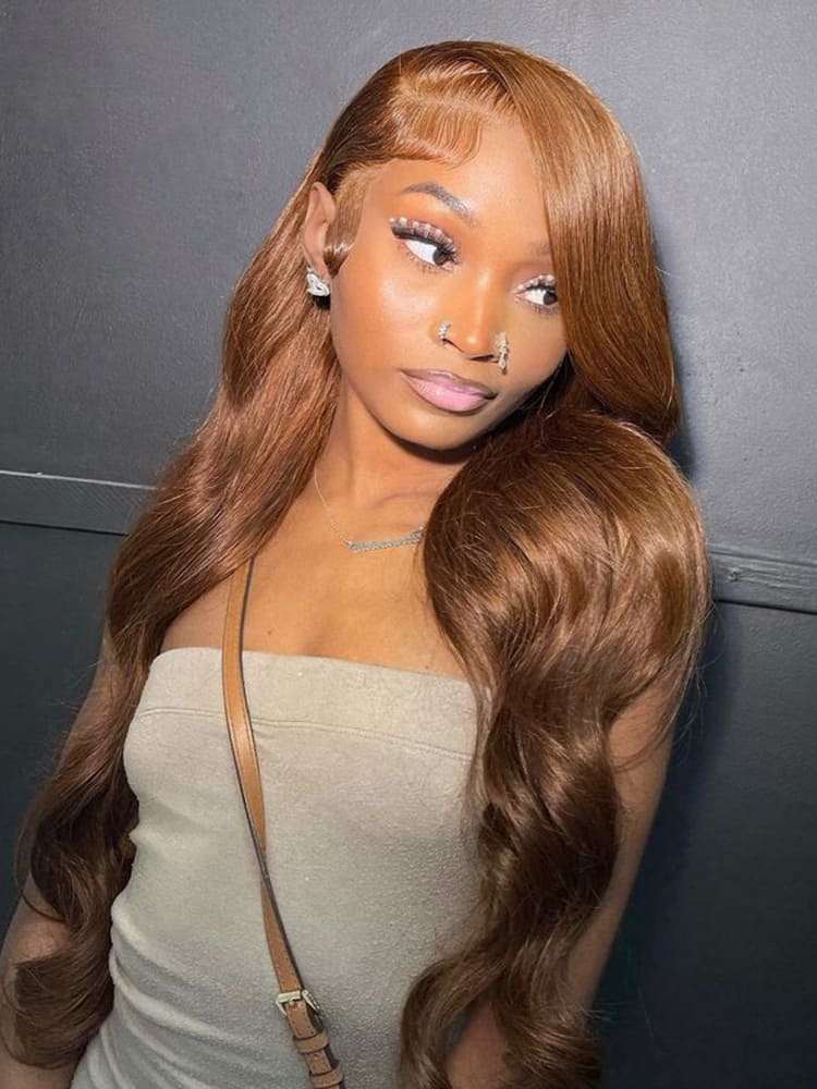 Chestnut Brown Body Wave Wig