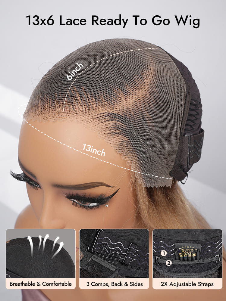 Ombre Straight 13x6 Ready To Go Lace Wig
