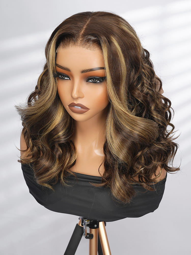 Blonde Highlights 5x7 Pre-Cut Lace Wigs