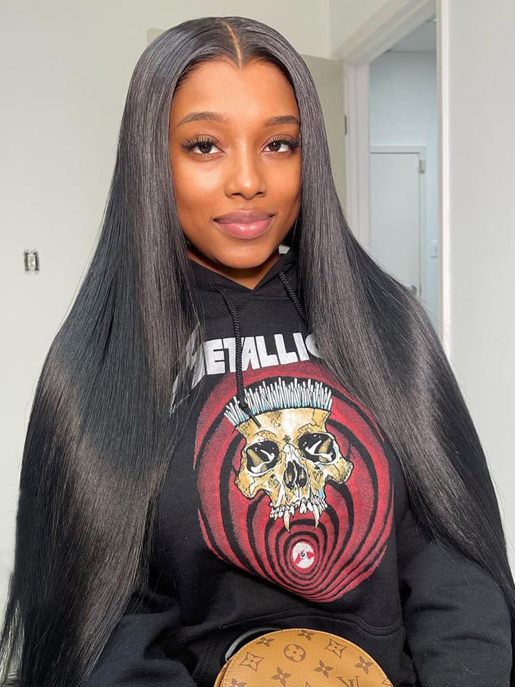 M Hairline Straight Wigs