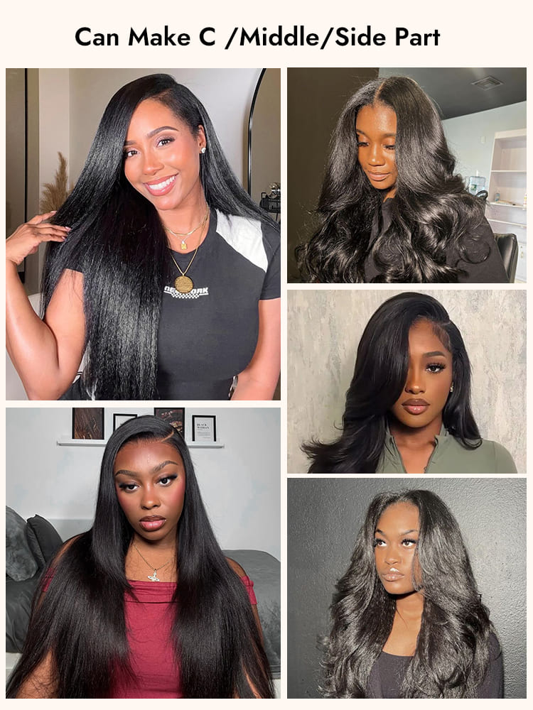 Versatile Styles Layer Cut Light Yaki Straight Wigs