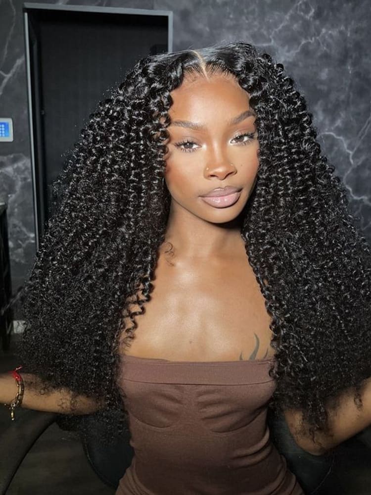 Wand Curl Human Hair Wig