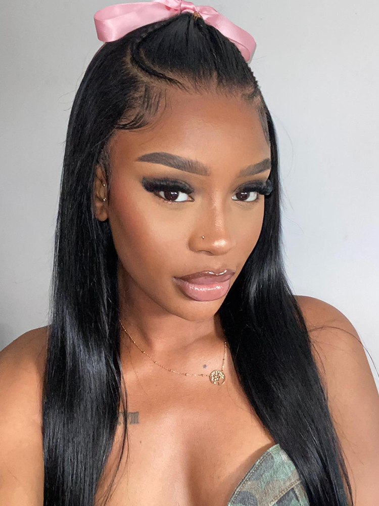 pre-braided 13×4 straight wig