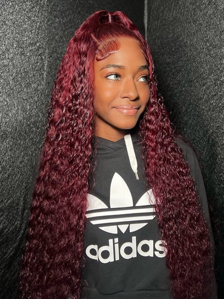 Deep Wave C Part 13x6 Lace Closure Wig