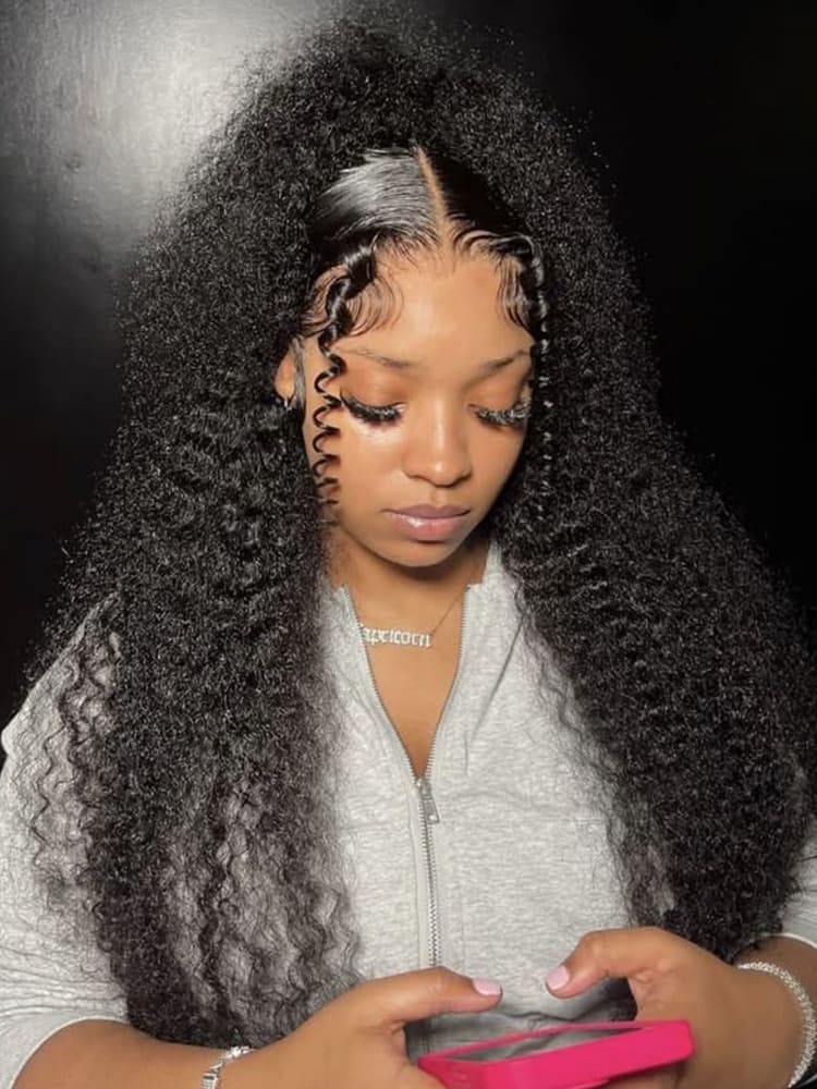 Ponytail Style Curly Half Wig