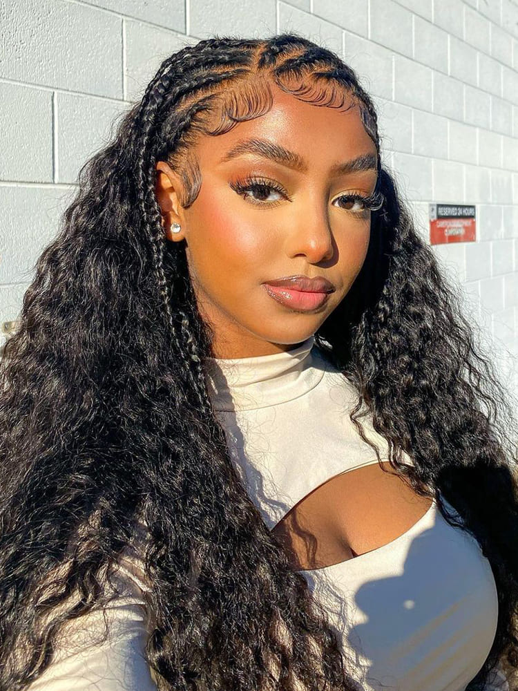 Human Hair Braid Wig