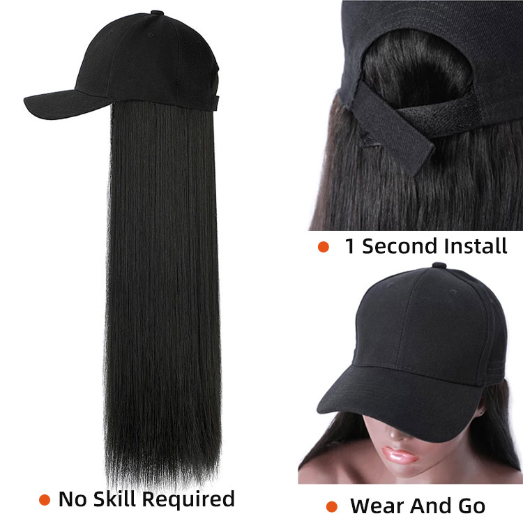 Baseball Cap Wig