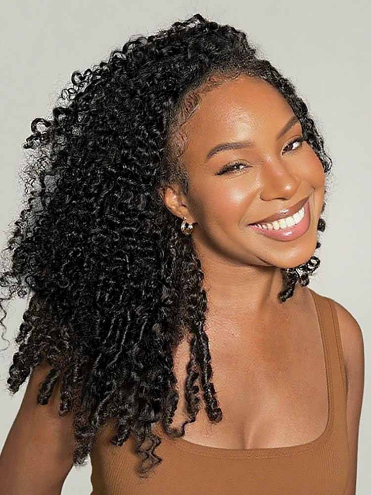 Burmese Curly Half Wig 20 inch