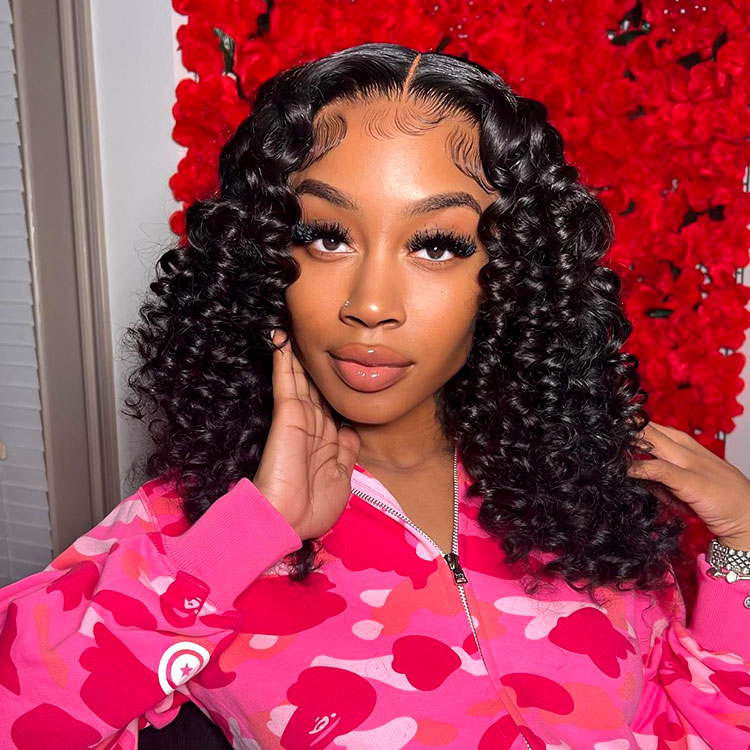 Small Wand Curl bob Wigs
