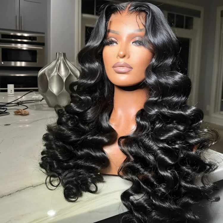 big loose curls wig