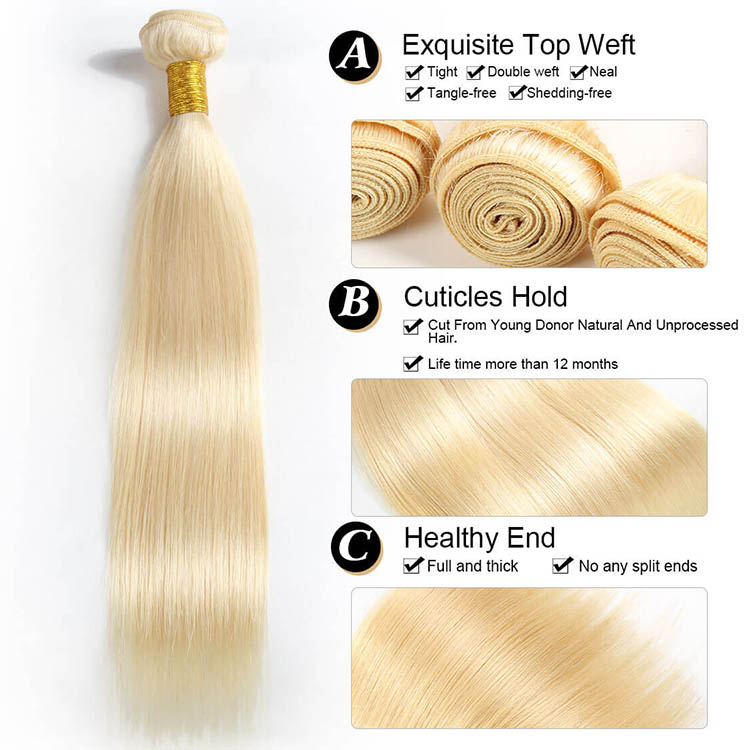 Straight Human Hair 3 Bundles
