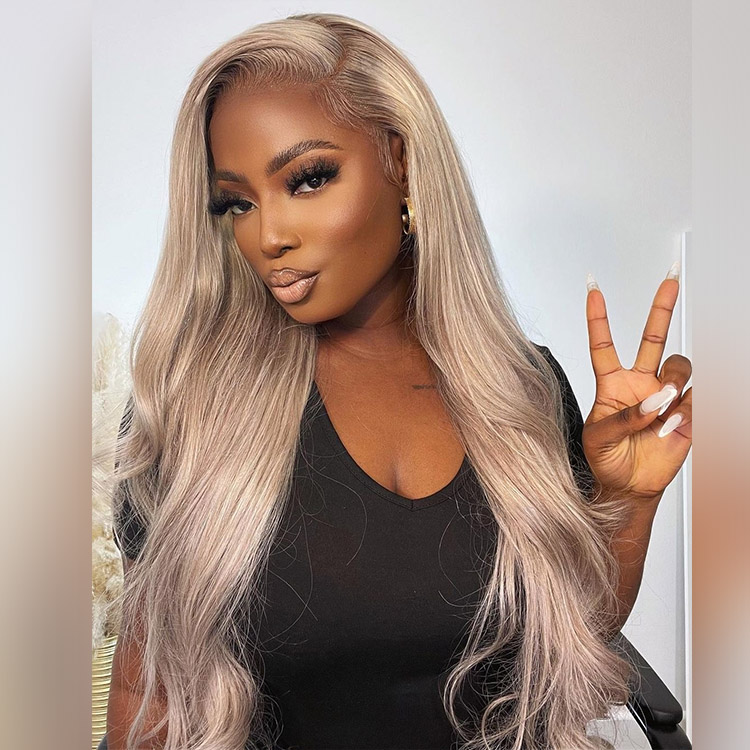 brown blonde wigs with highlights