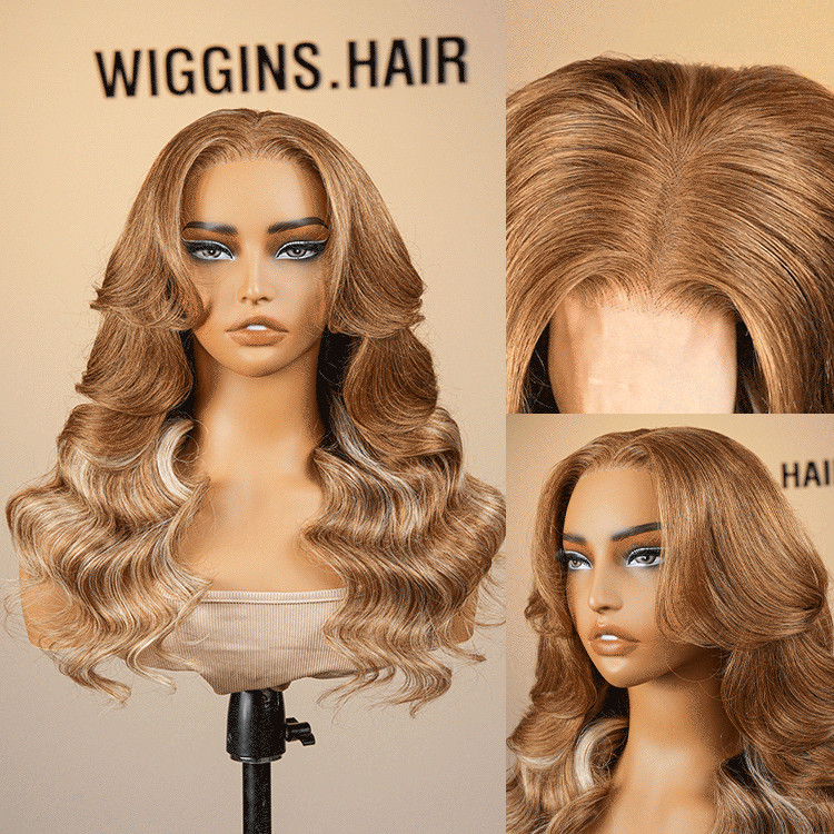 blonde wig with brown roots