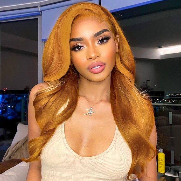 Ginger Wig Human Hair