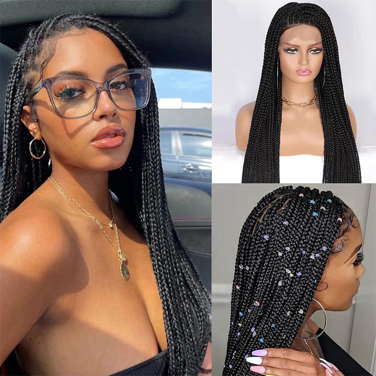 full lace box braid wigs