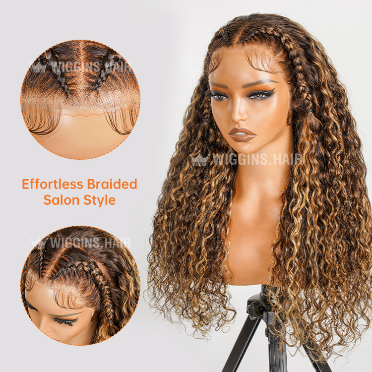 braided highlight wig