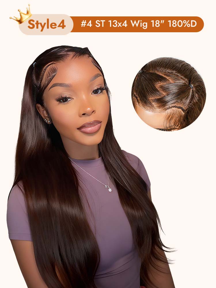 Brown Hair Ready To Go Pre Braided Lace Front Human Hair Wig