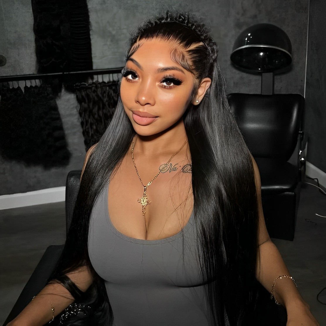 braided lace front wig