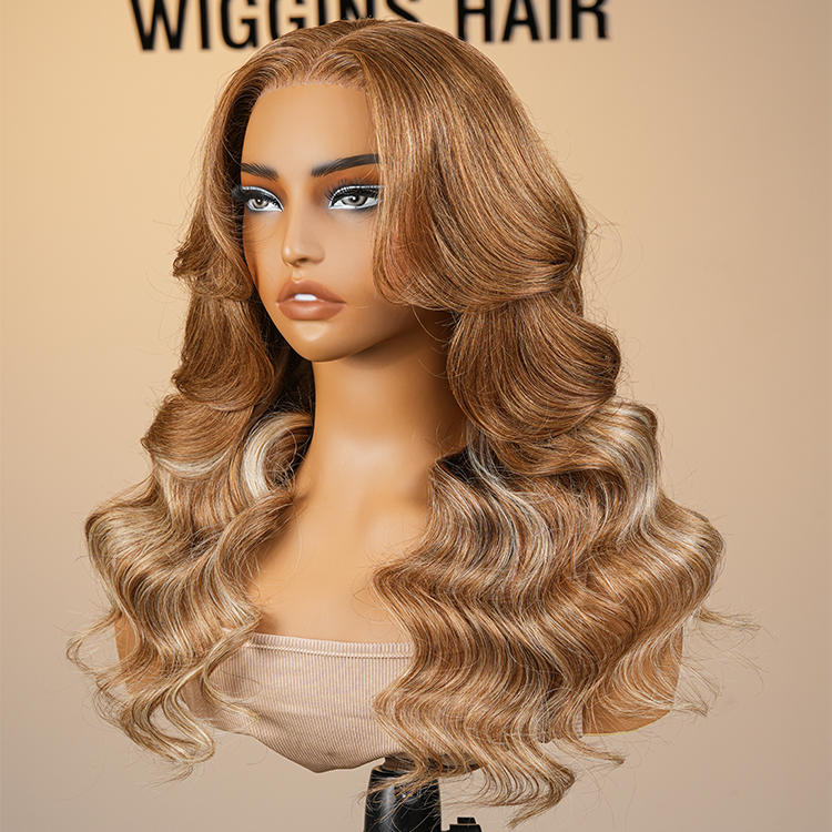 brown blonde wig