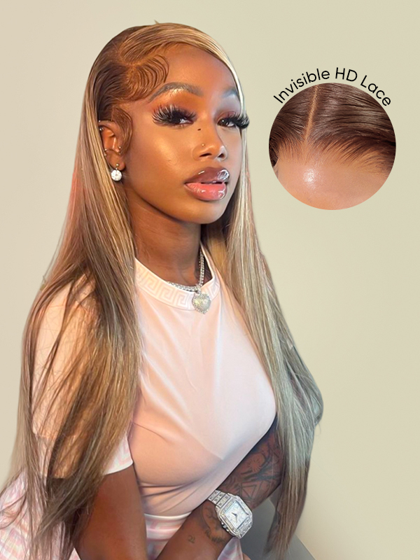 Brown Hair With Blonde Highlights Wig