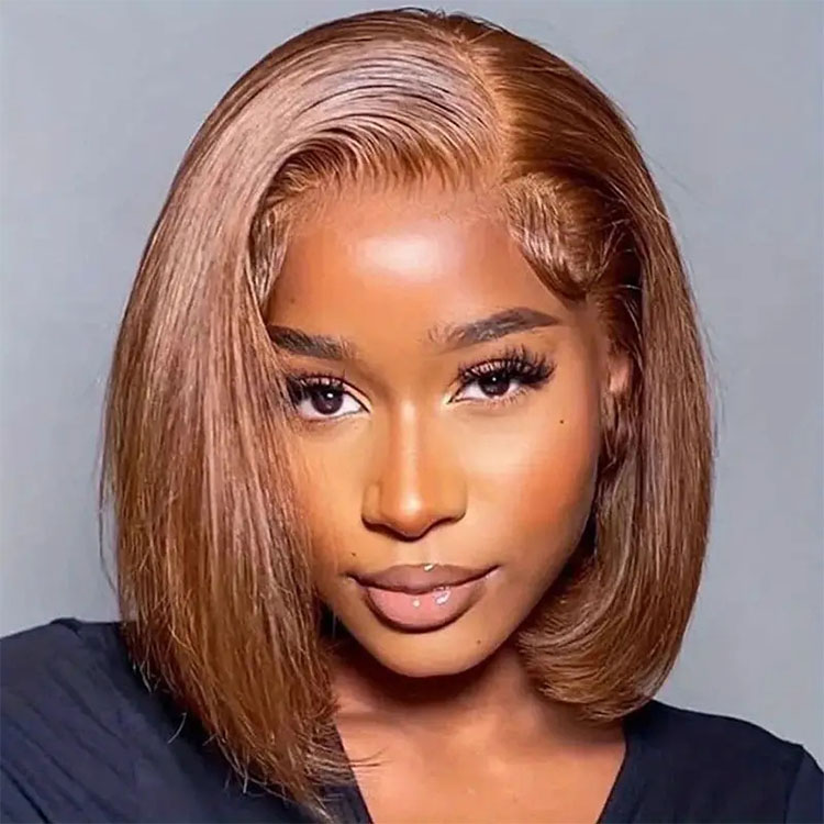 brown bob short wigs