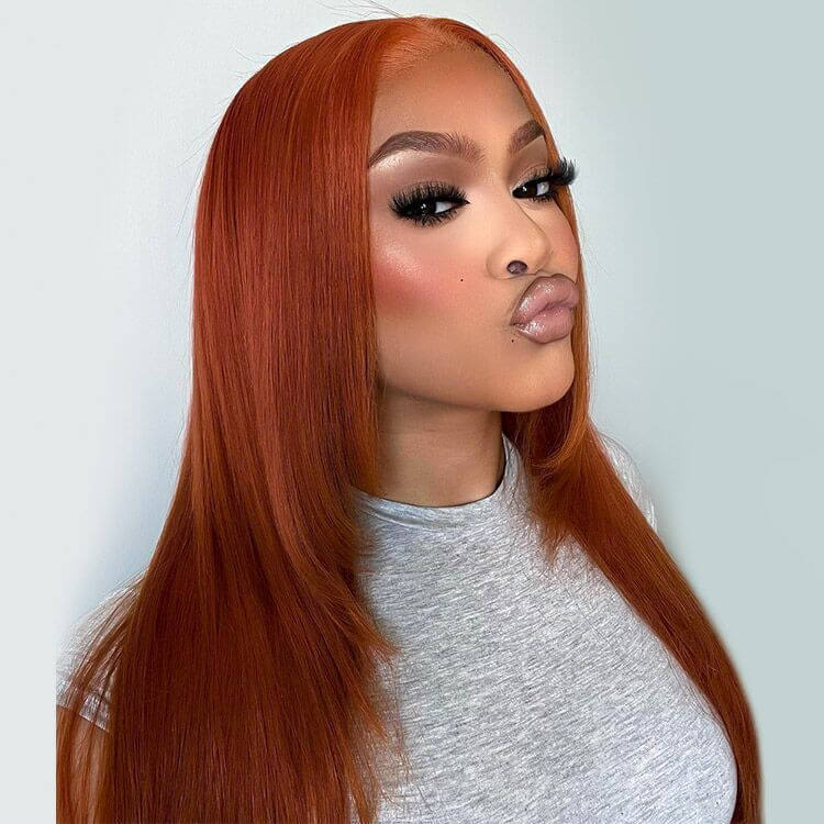 red orange wigs