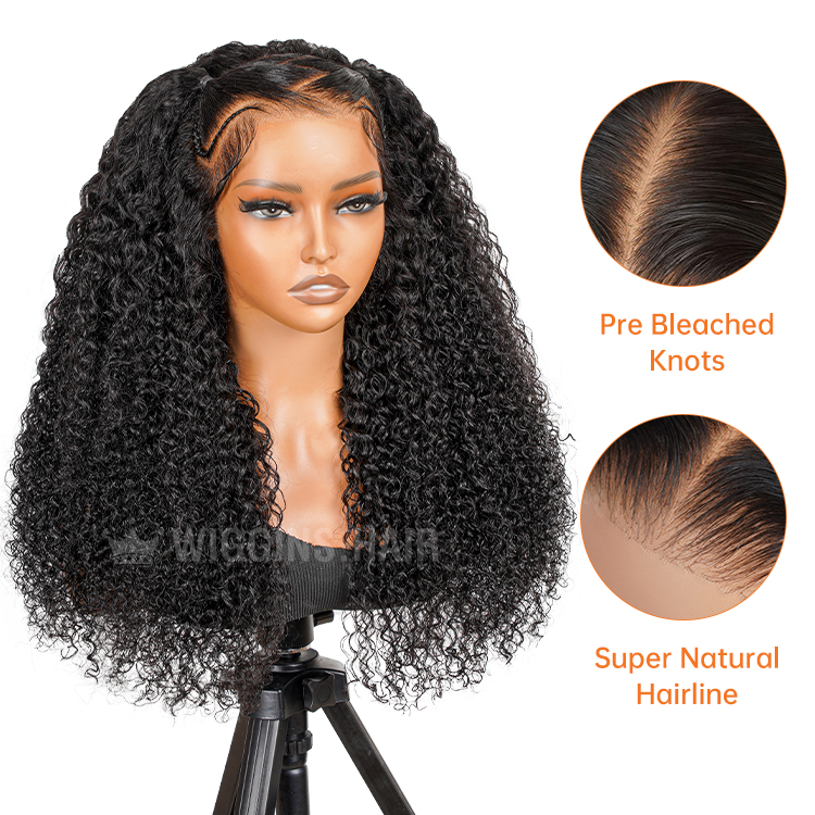 curly braiding hair zigzag parting