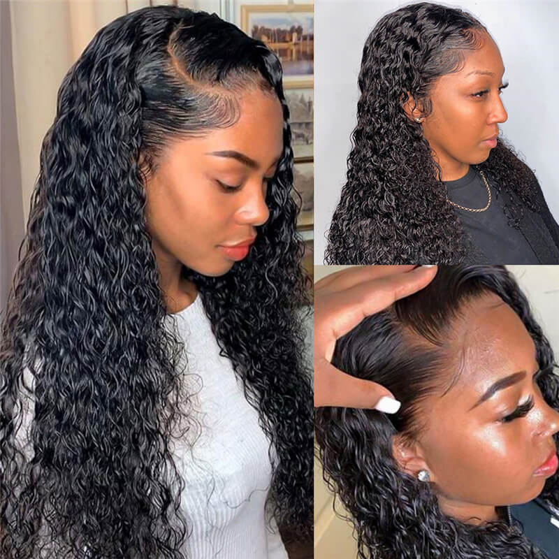 Curly Fake Scalp Wigs