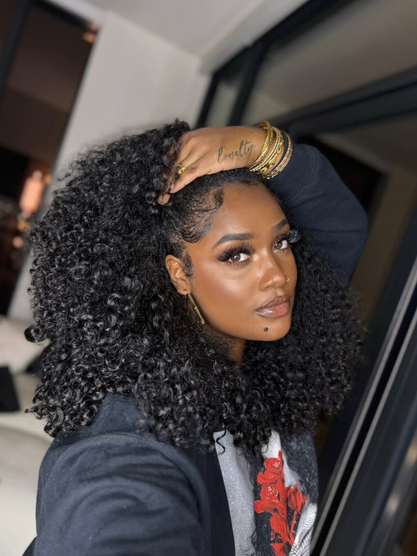 curly half wigs