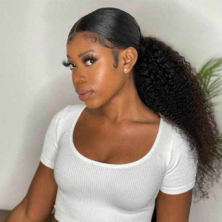Curly Hair Ponytail