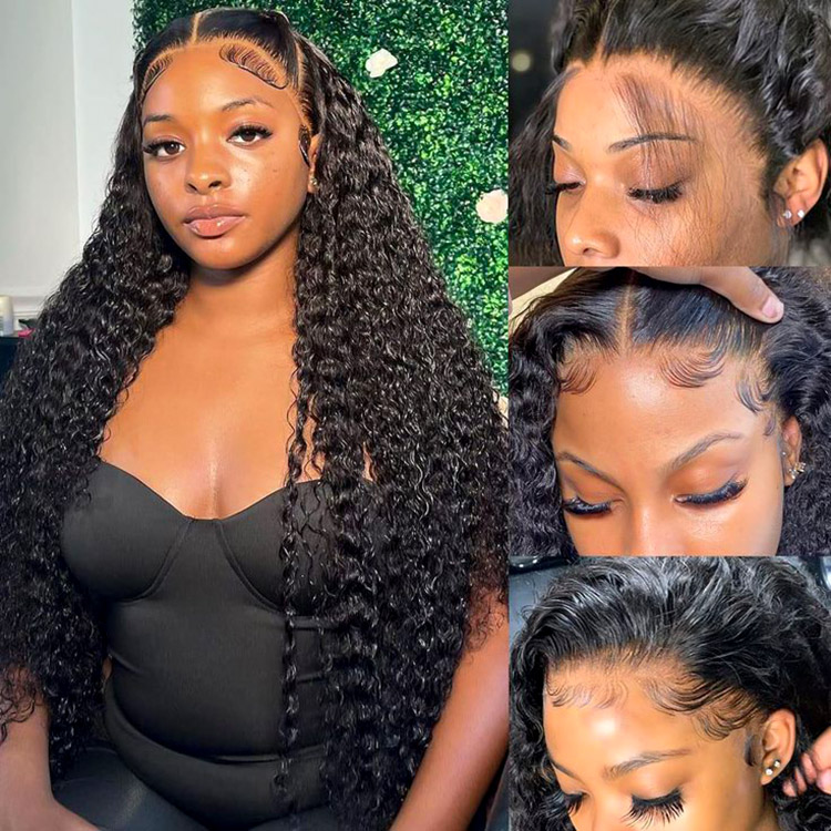 curly wave human hair wig