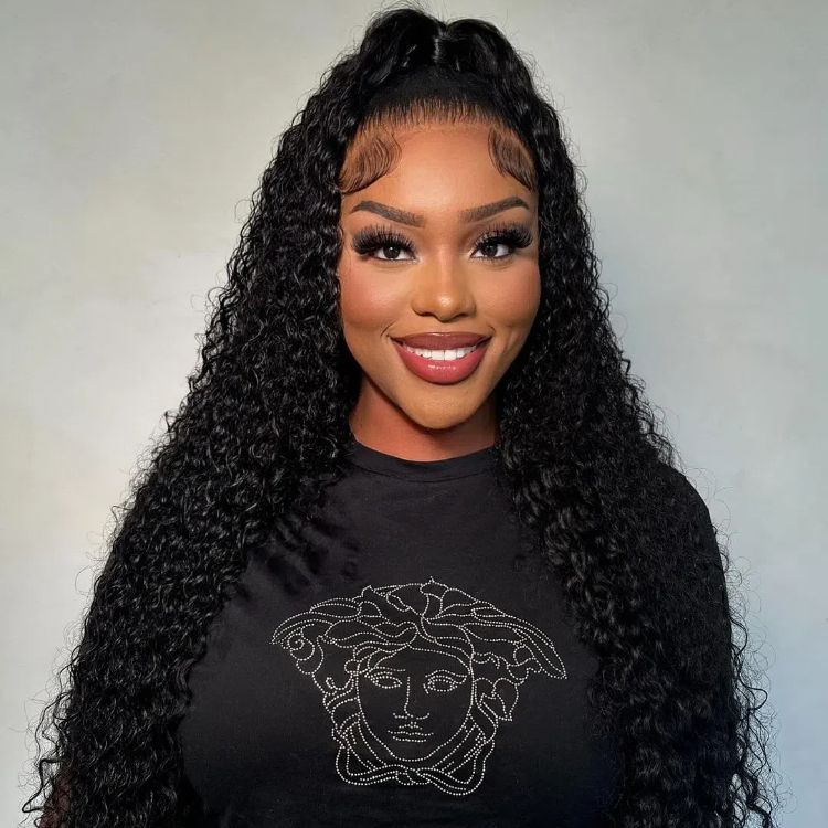 curly wave human hair wig