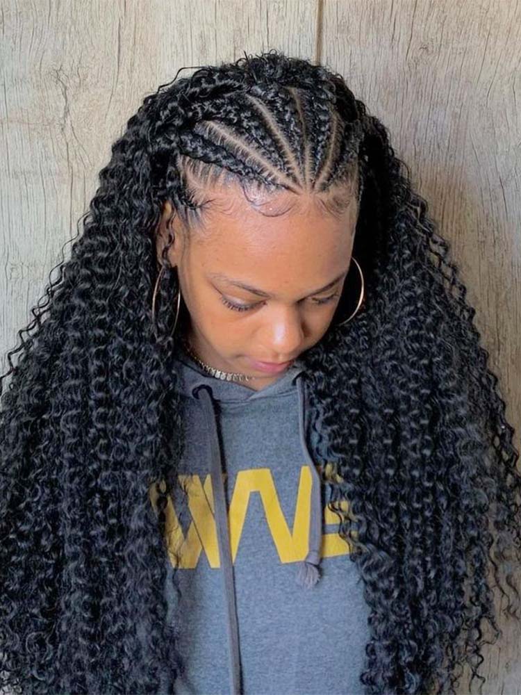 braided curly wig