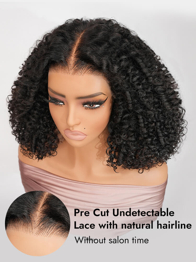 5x7lace closure curly wig ready to go wigs 
