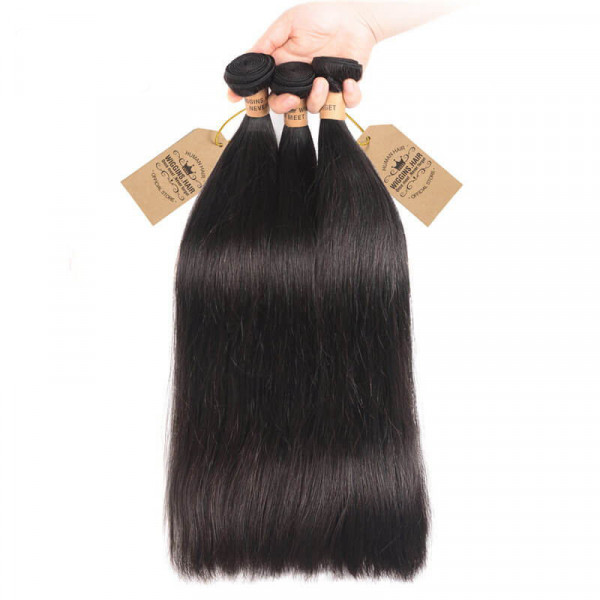 Malaysian Best Hair 3 Bundles Straight Hair Wave Weave Top Selling  -Wigginshair