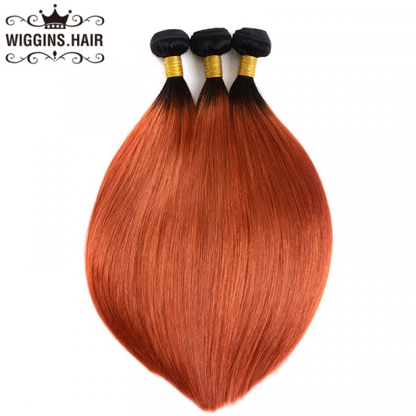 1B/350 Color Ombre Hair Straight Bundles Human Virgin Hair Weave  -Wigginshair