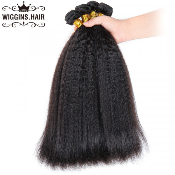 Featured Kinky Products Yaki Straight Hair 4 Bundles Human Hair Wave - Wigginshair