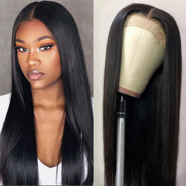 New Arrival Cheap Human Hair Wigs Straight 360 Lace Frontal Wigs On Sale  -Wigginshair