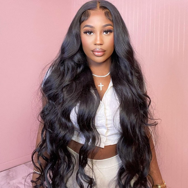 13x6 HD Lace Frontal Wigs Straight And Body Wave Lace Front Wigs ...