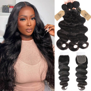 body wave bundles with closure