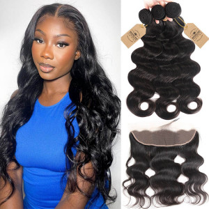 body wave bundles with frontal