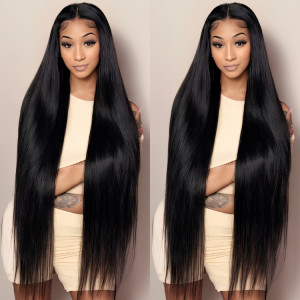 long srtaight human hair wig