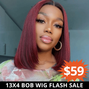 color 99J wig with dark roots