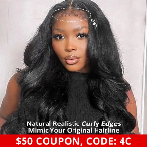 body wave wigs with curly hairline