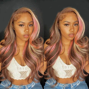 pink balayage hair