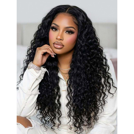 Loose Deep Wave Upgrade Ready To Go 7x5 Closure Wigs 180% Density